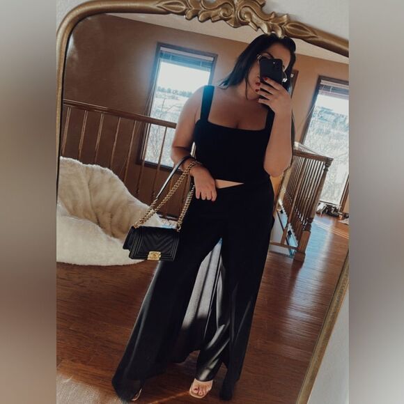 Black sheer layered pants - Picture 4 of 5